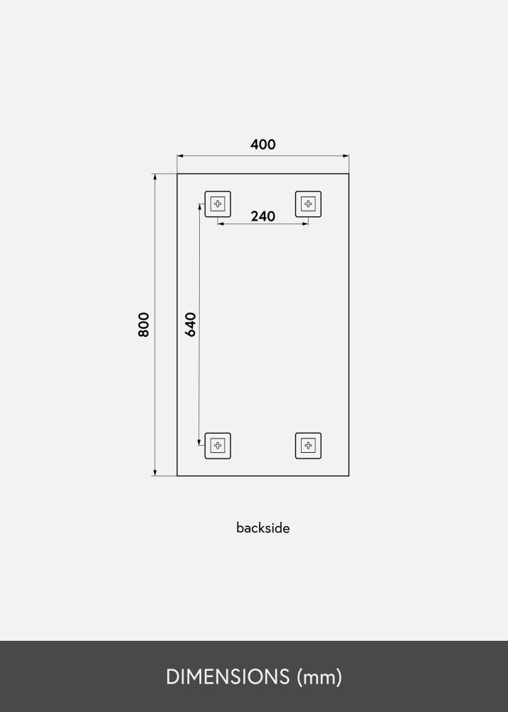 KAILA KAILA Spiegel Sharp 40x80 cm