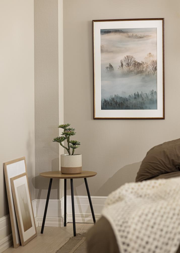 Ram med passepartou Rahmen Horndal Braun 30x80 cm - Passepartout Weiß 20x70 cm