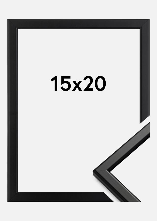 HHC Distribution Rahmen Slim Matt Antireflexglas Schwarz 15x20 cm