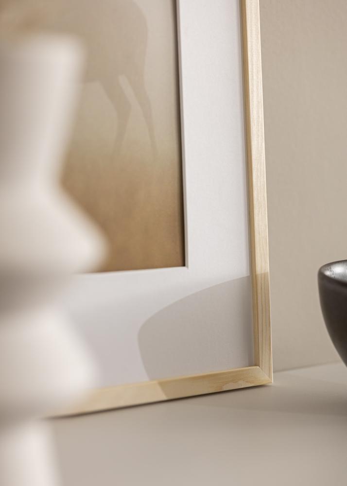 Ram med passepartou Rahmen Galant Kiefer 30x30 cm - Passepartout Weiß 20x20 cm