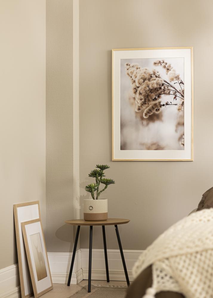 Ram med passepartou Rahmen Galant Kiefer 30x30 cm - Passepartout Weiß 20x20 cm