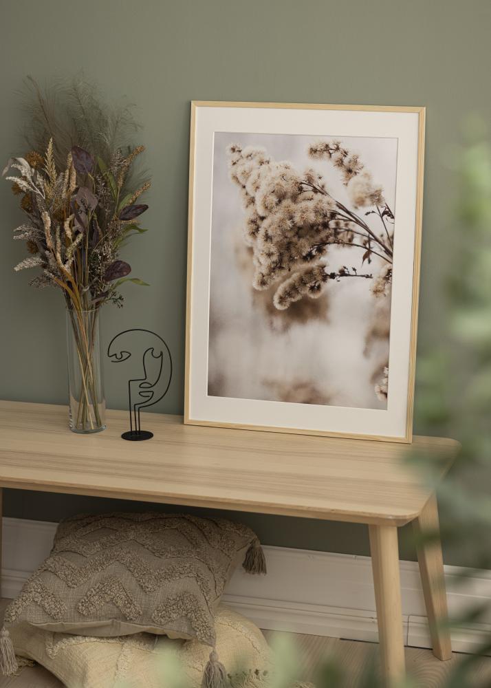 Ram med passepartou Rahmen Galant Kiefer 30x30 cm - Passepartout Weiß 20x20 cm