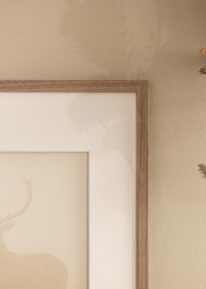 Galleri 1 Rahmen Edsbyn Acrylglas Walnuss Hell 50x70 cm