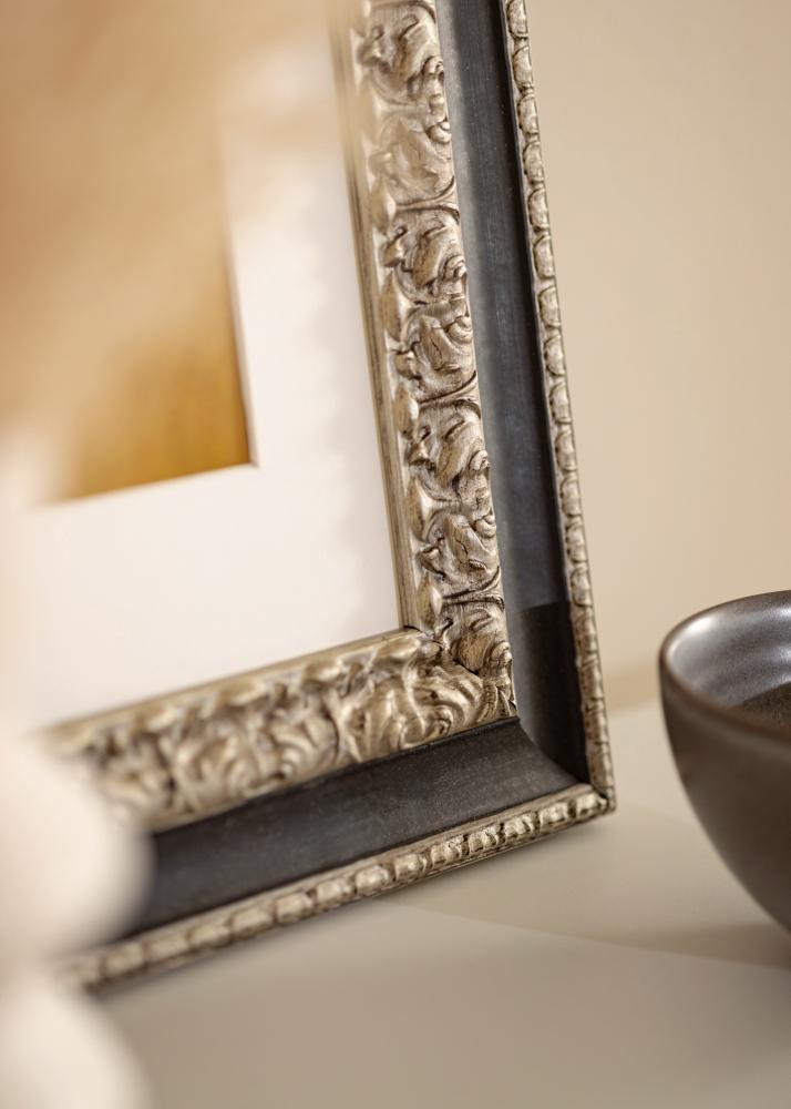 Ramverkstad Rahmen Drottningholm Silber - Größe nach Wunsch