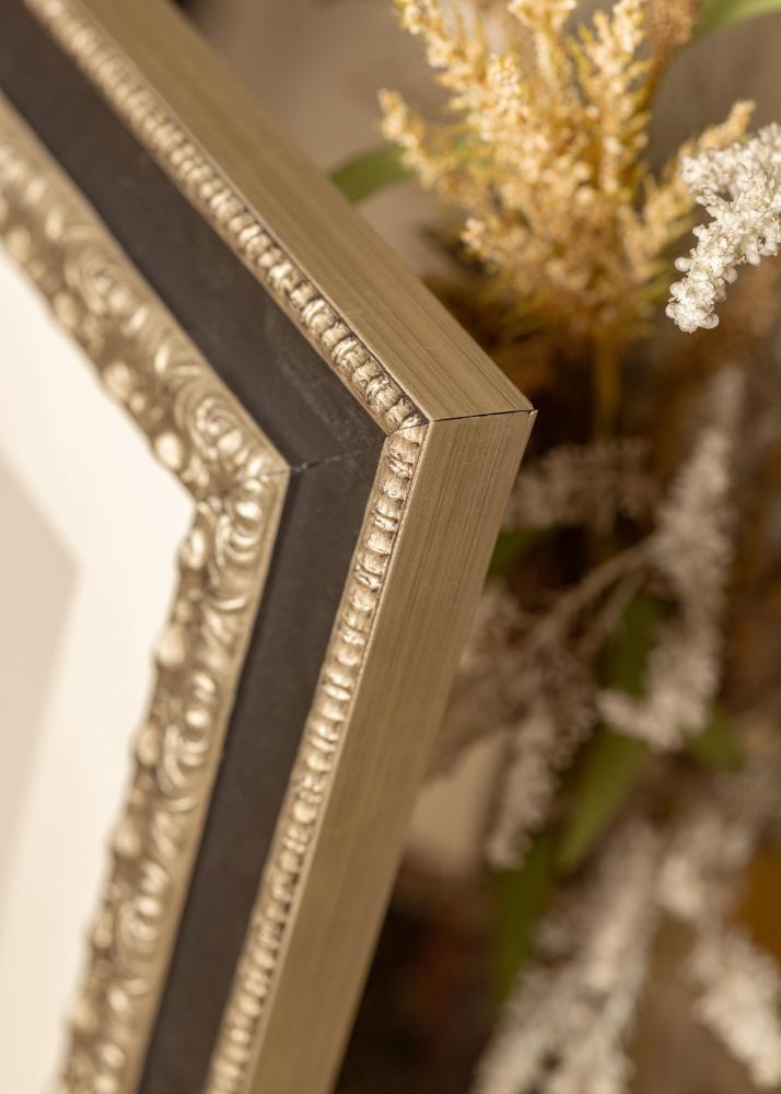 Ramverkstad Rahmen Drottningholm Silber - Größe nach Wunsch