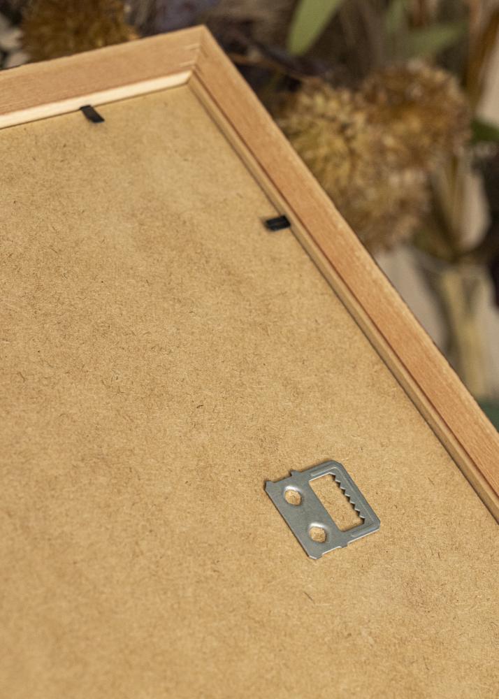 Ram med passepartou Rahmen Siljan Braun 55x55 cm - Passepartout Weiß 17x17 inches