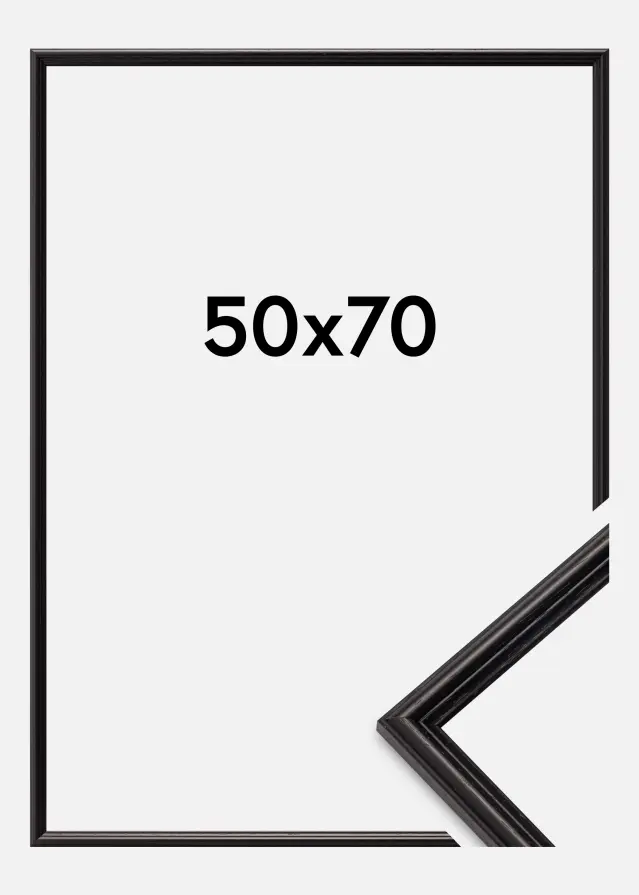 Galleri 1 Rahmen Horndal Acrylglas Schwarz 50x70 cm