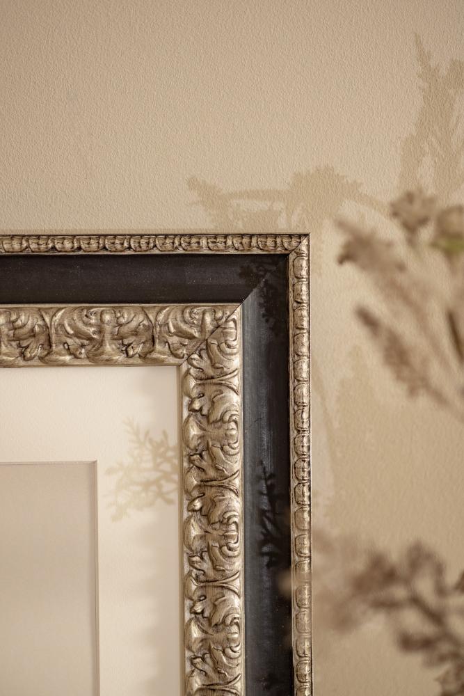 Ramverkstad Rahmen Drottningholm Silber - Größe nach Wunsch