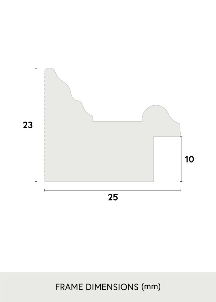 Galleri 1 Rahmen Shabby Chic Acrylglas Weiß 42x59,4 cm (A2)