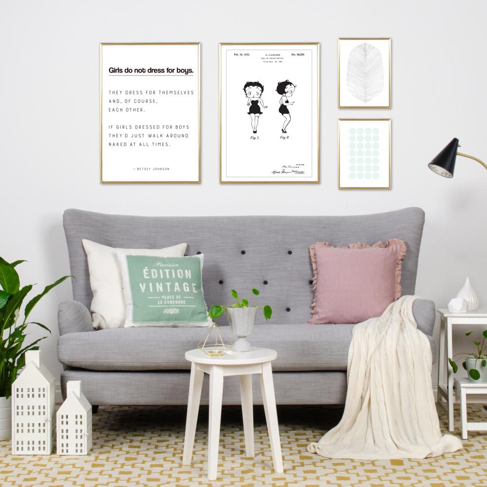 Bildverkstad Patentzeichnung - Betty Boop Poster