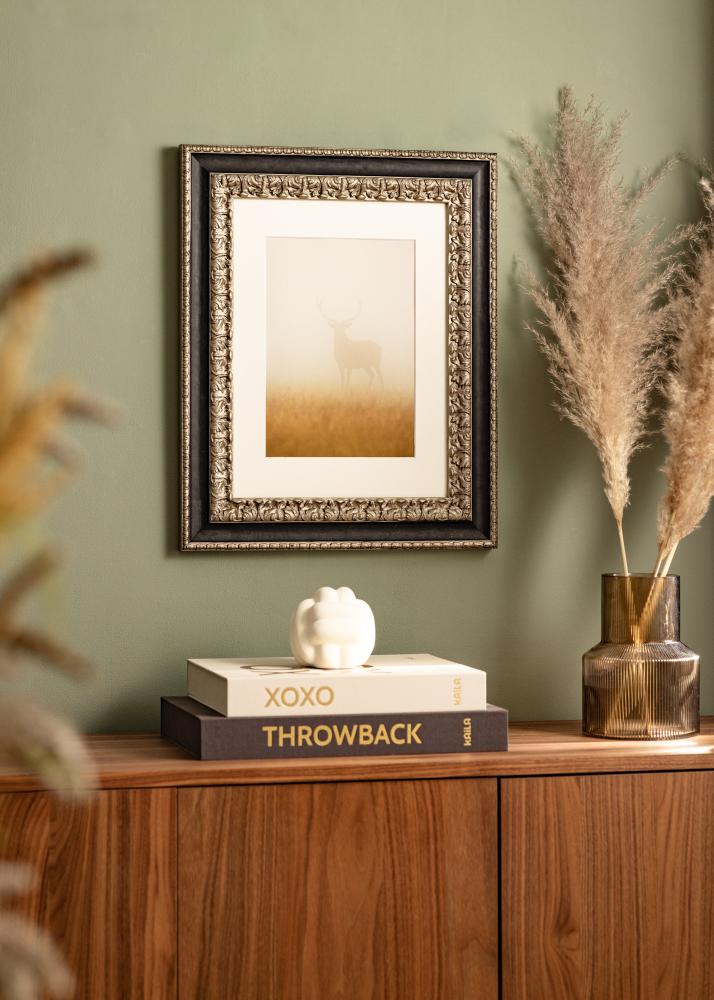 Ramverkstad Rahmen Drottningholm Silber - Größe nach Wunsch