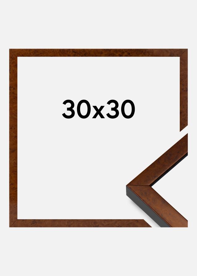 Mavanti Rahmen Ares Acrylglas Burr Walnut 30x30 cm