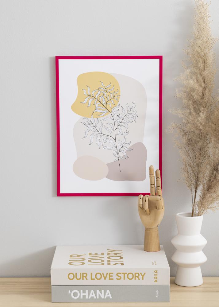 Ram med passepartou Rahmen New Lifestyle Rose 50x70 cm - Passepartout Schwarz 16x24 inches