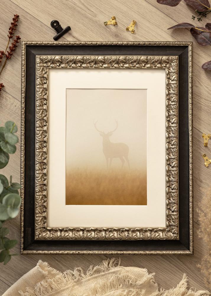 Ramverkstad Rahmen Drottningholm Silber - Größe nach Wunsch