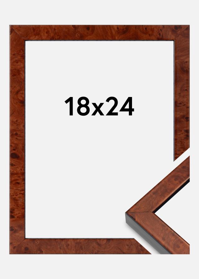 Mavanti Rahmen Hermes Acrylglas Burr Walnut 18x24 cm
