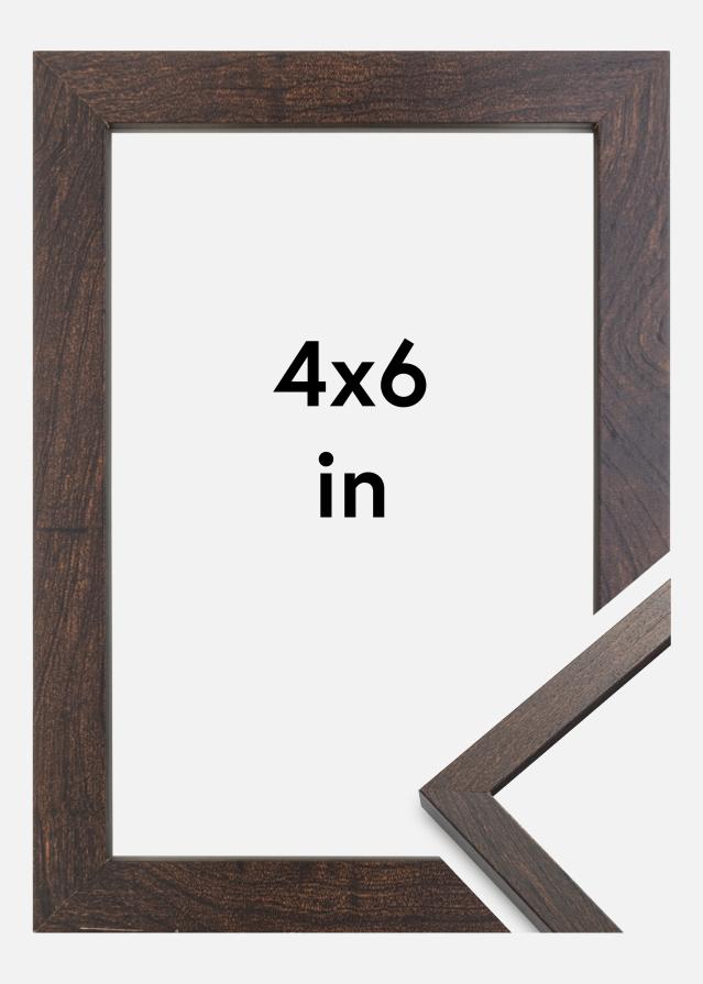 Artlink Rahmen Trendy Acrylglas Walnuss 4x6 inches (10,16x15,2 cm)