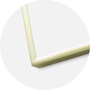 Ram med passepartou Rahmen Poster Frame Aluminum Gold 70x100 cm - Passepartout Weiß 60x90 cm