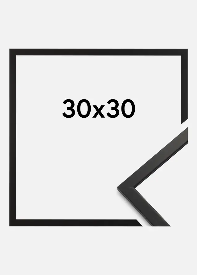 Galleri 1 Rahmen Edsbyn Acrylglas Schwarz 30x30 cm
