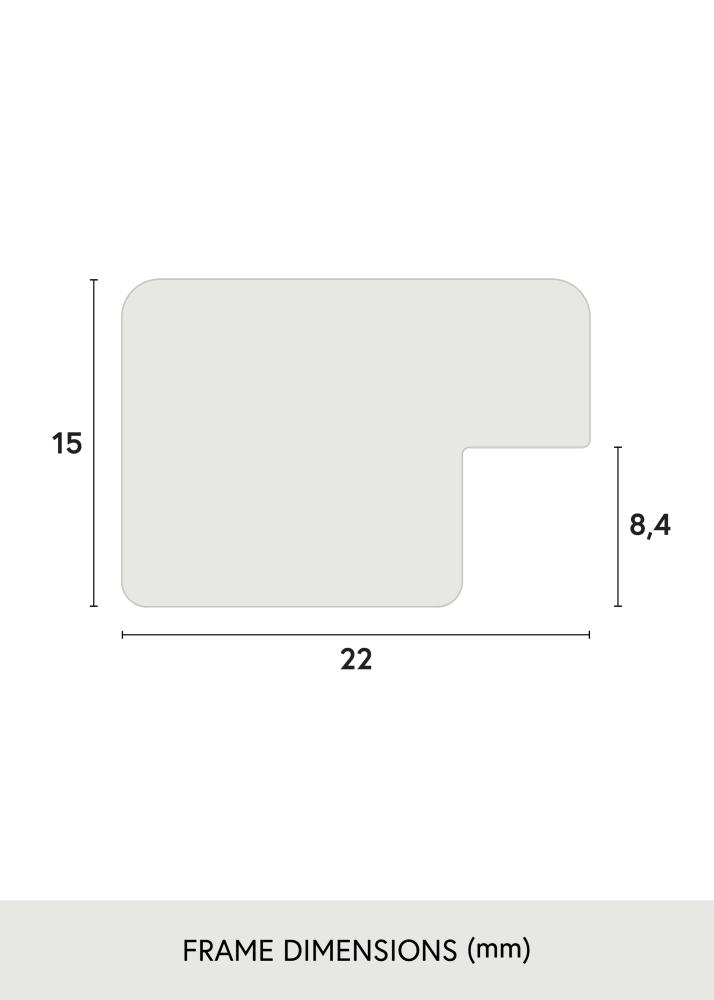 Galleri 1 Rahmen Uppsala Silber 25x25 cm