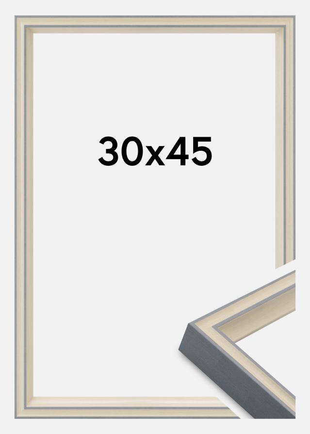 Jämtlands Ramfabrik Rahmen Riga Acrylglas Grau 30x45 cm