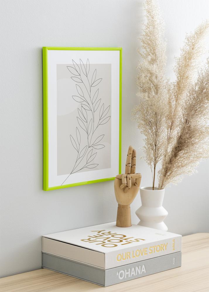 Ram med passepartou Rahmen New Lifestyle May Green 30x40 cm - Passepartout Schwarz 18x27 cm