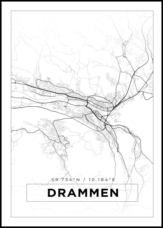 Bildverkstad Map - Drammen - White