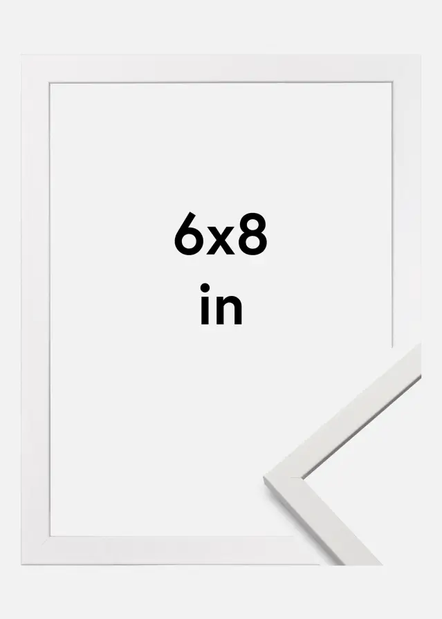 Galleri 1 Rahmen Edsbyn Weiß 6x8 inches (15,24x20,32 cm)