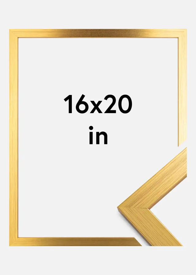 Galleri 1 Rahmen Gold Wood Acrylglas 16x20 inches (40,64x50,8 cm)