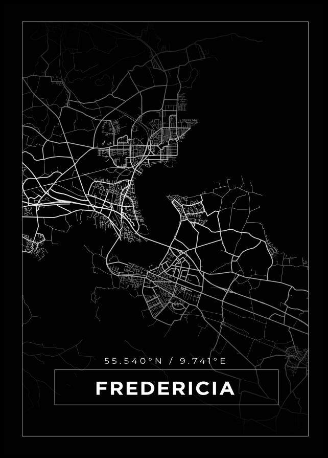 Bildverkstad Map - Fredericia - Black