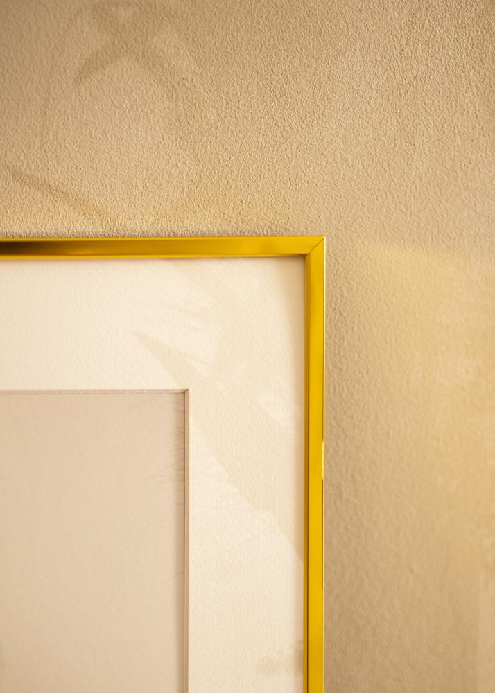 BGA Aluminiumrahmen Acrylglas Gold 21x29,7 cm (A4)