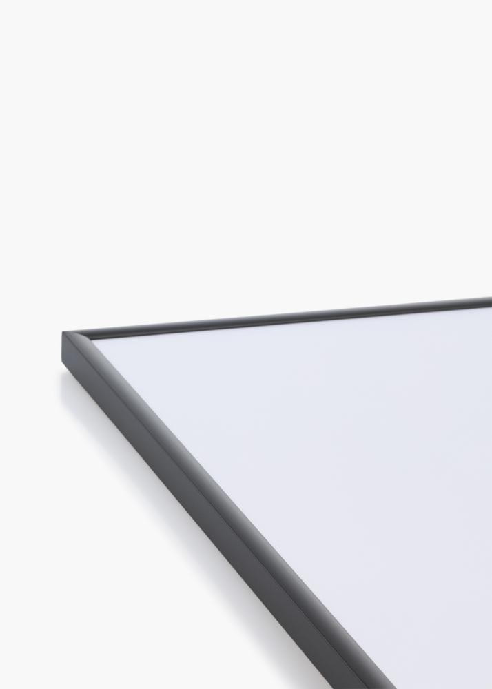 Ram med passepartou Rahmen New Lifestyle Dunkelgrau 70x100 cm - Passepartout Schwarz 24x36 inches