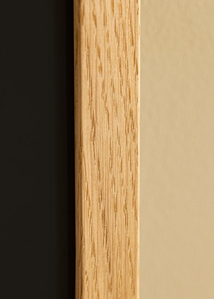 Ram med passepartou Rahmen Trendline Eiche 50x70 cm - Passepartout Schwarz 33x56 cm