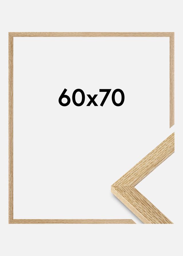 BGA Rahmen-Auswahl Acrylglas Eiche 60x70 cm