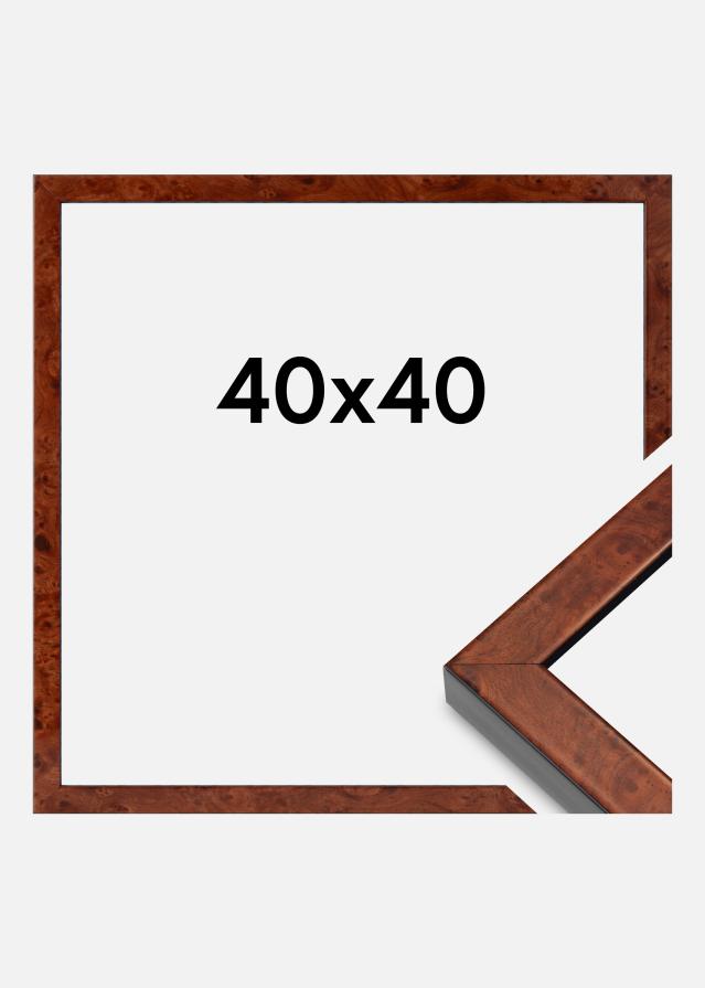 Mavanti Rahmen Hermes Acrylglas Burr Walnut 40x40 cm
