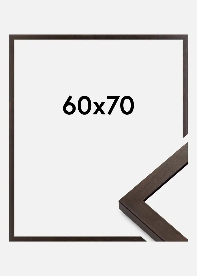 BGA Rahmen Selection Acrylglas Nussbaum 60x70 cm