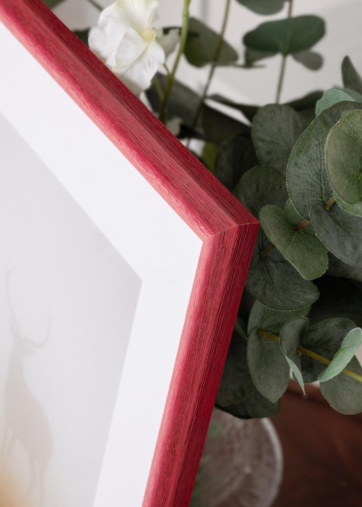 Jämtlands Ramfabrik Rahmen Cornwall Acrylglas Dunkelrot 30x30 cm