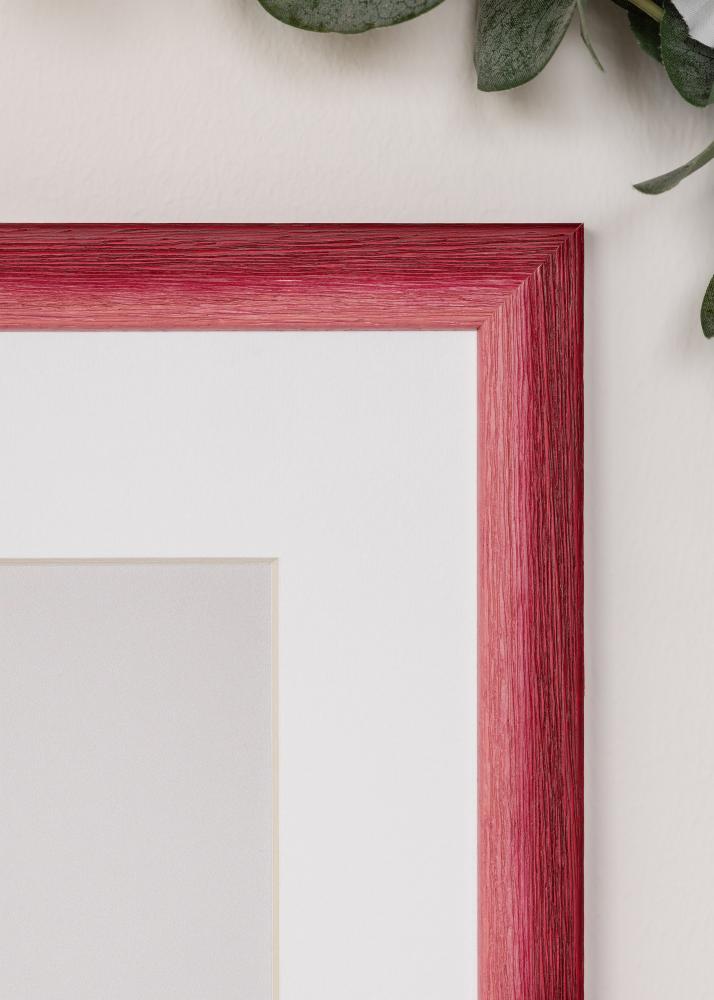 Jämtlands Ramfabrik Rahmen Cornwall Acrylglas Dunkelrot 30x30 cm