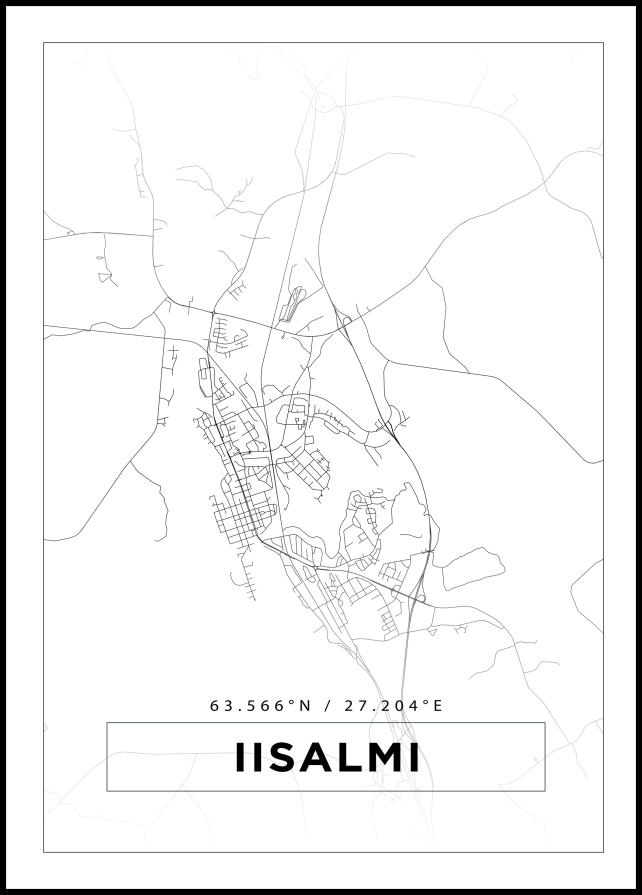 Bildverkstad Map - Iisalmi - White