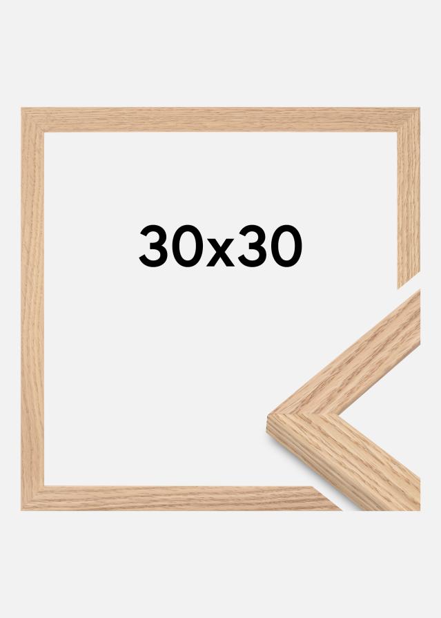 Galleri 1 - Extern Rahmen Tidlös Acrylglas Massiv Eiche 30x30 cm