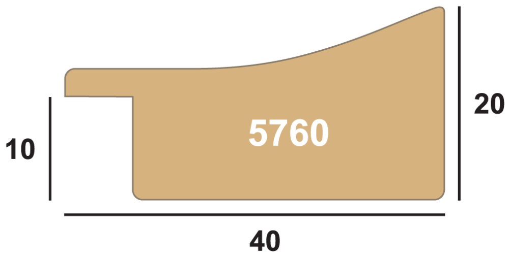 Ramverkstad Rahmen Ribe Braun Wurzelfurnier - Größe nach Wunsch