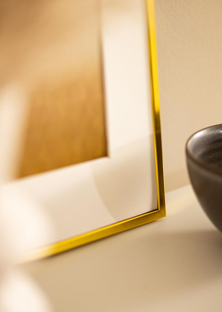 BGA Aluminiumrahmen Acrylglas Gold 21x29,7 cm (A4)