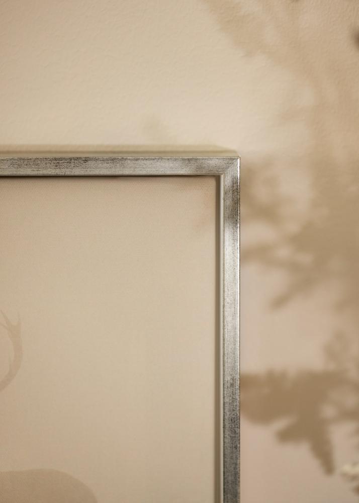 Ramverkstad Rahmen für Leinwand Geb Silber/Weiß - Verschiedene Größen