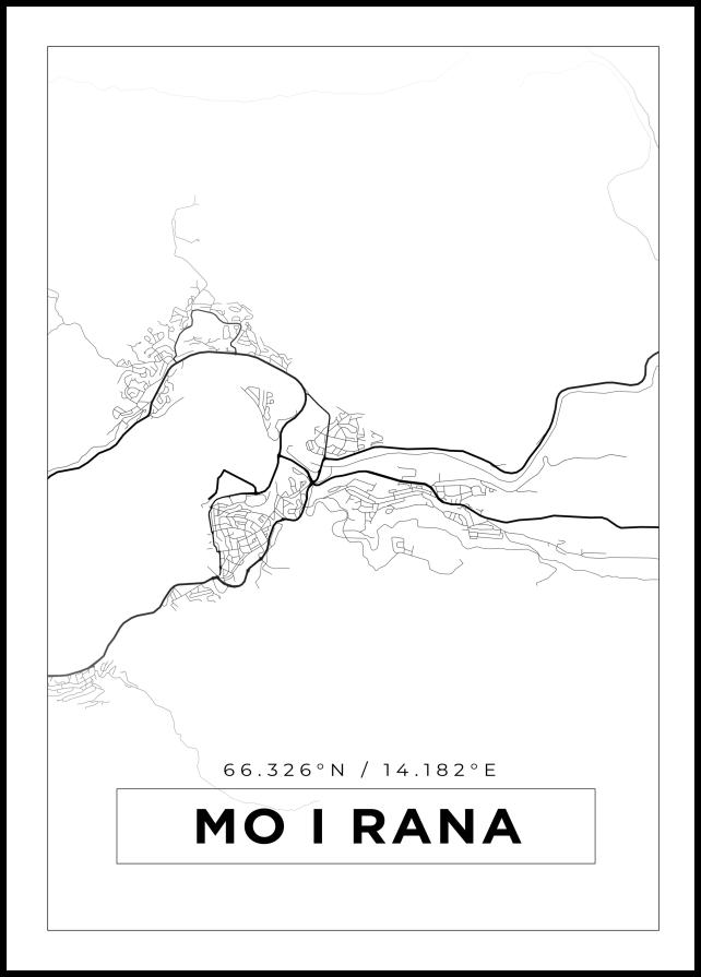 Bildverkstad Map - Mo I Rana - White