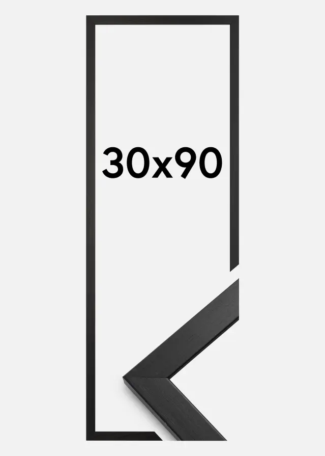 Estancia Rahmen Stilren Acrylglas Schwarz 30x90 cm