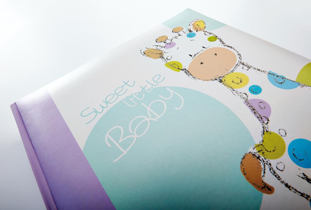 Walther Kima Babyalbum - 28x30,5 cm (50 weiße Seiten / 25 Blatt)