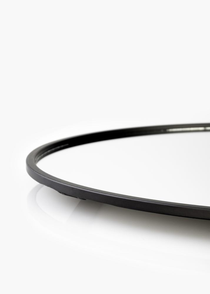 KAILA KAILA Runder Spiegel mit Ablage - Schwarz 35x55 cm