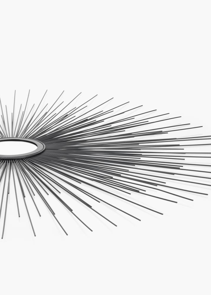 KAILA KAILA Runder Spiegel Sunrays - Schwarz 80 cm Ø