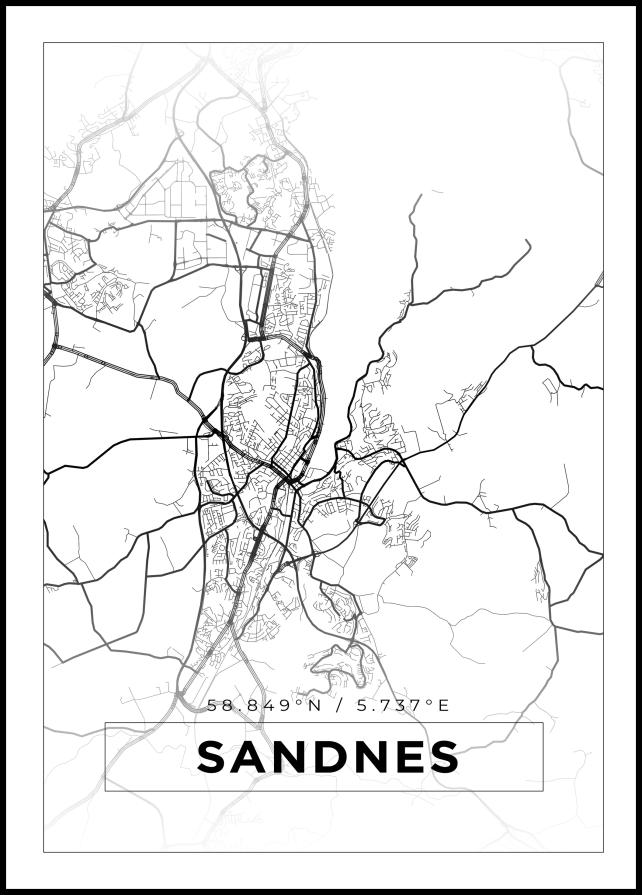 Bildverkstad Map - Sandnes - White
