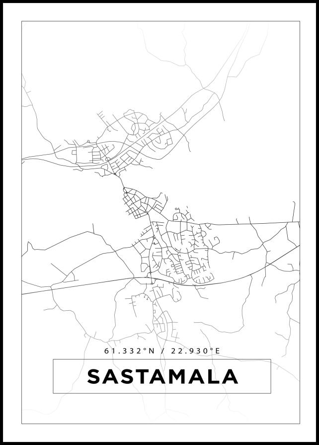 Bildverkstad Map - Sastamala - White