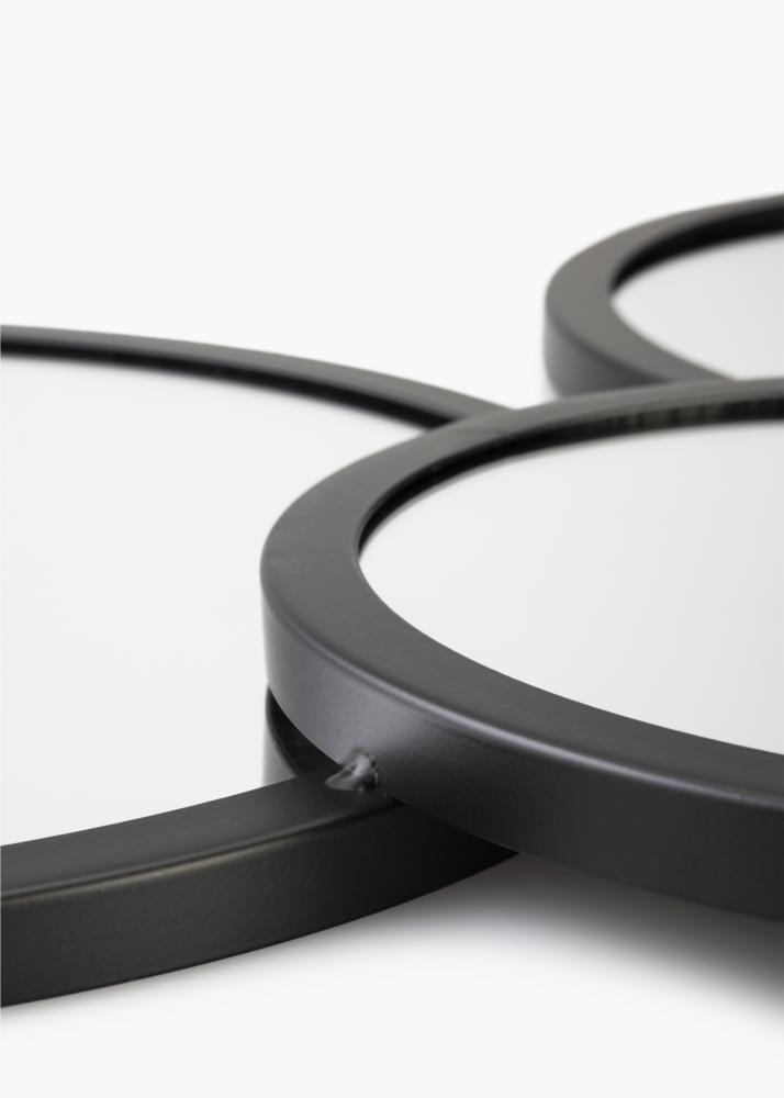 KAILA KAILA Spiegel Bubbles - Schwarz 72x43 cm